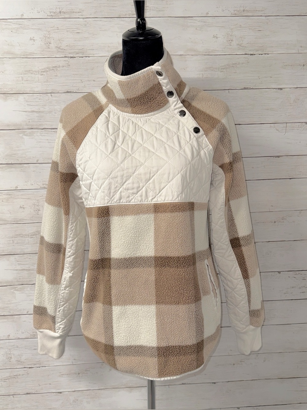Abercrombie Asymmetrical Fleece Pullover